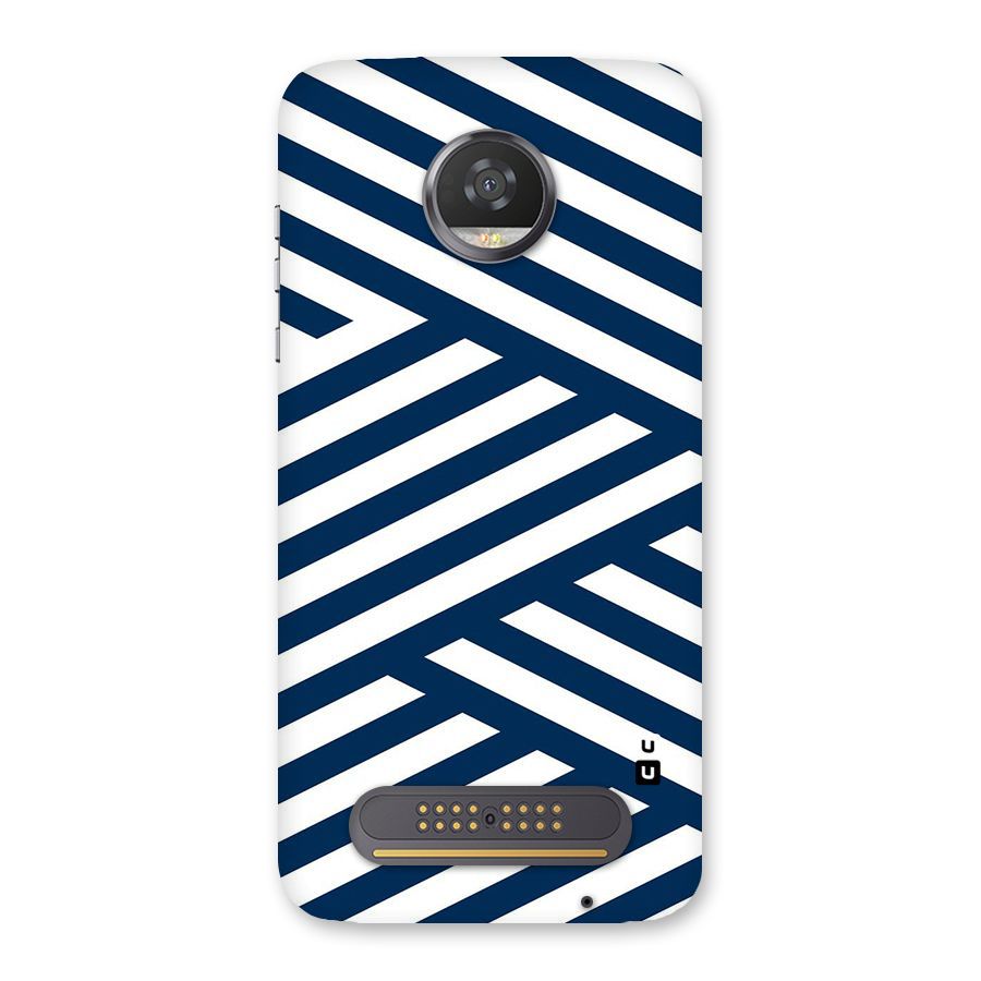 Zip Zap Pattern Back Case for Moto Z2 Play