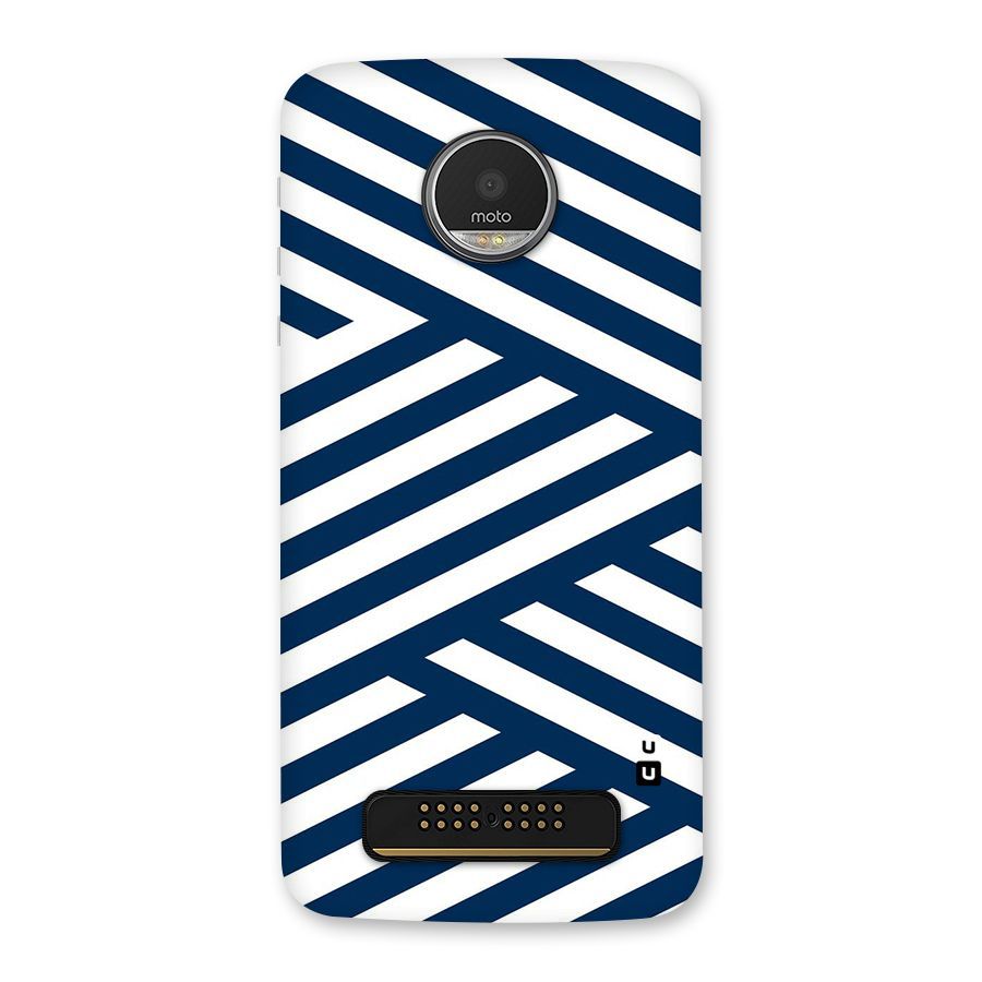 Zip Zap Pattern Back Case for Moto Z Play