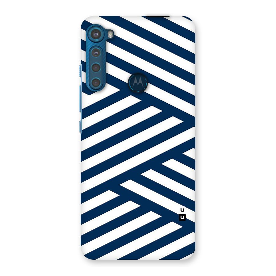 Zip Zap Pattern Back Case for Motorola One Fusion Plus