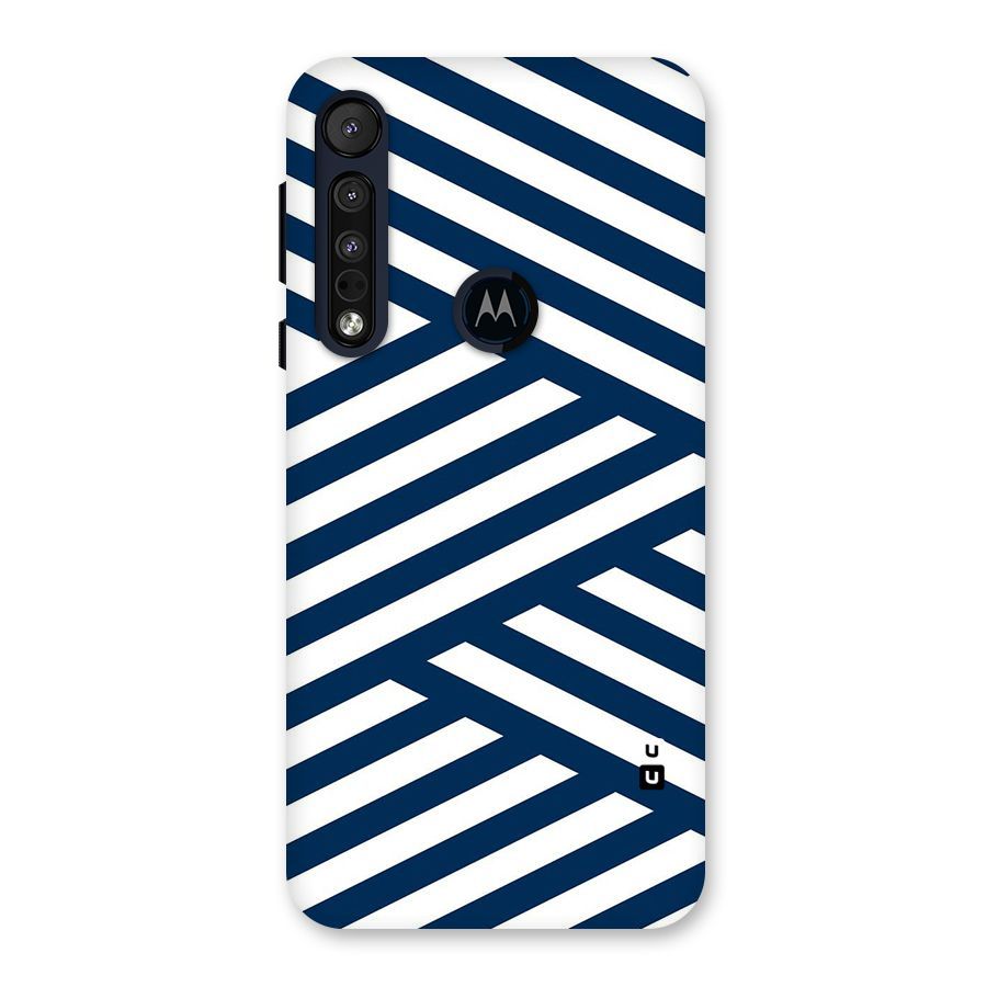 Zip Zap Pattern Back Case for Motorola One Macro