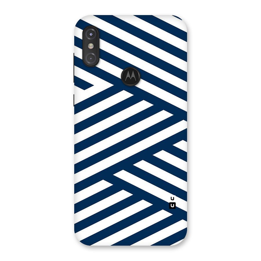 Zip Zap Pattern Back Case for Motorola One Power