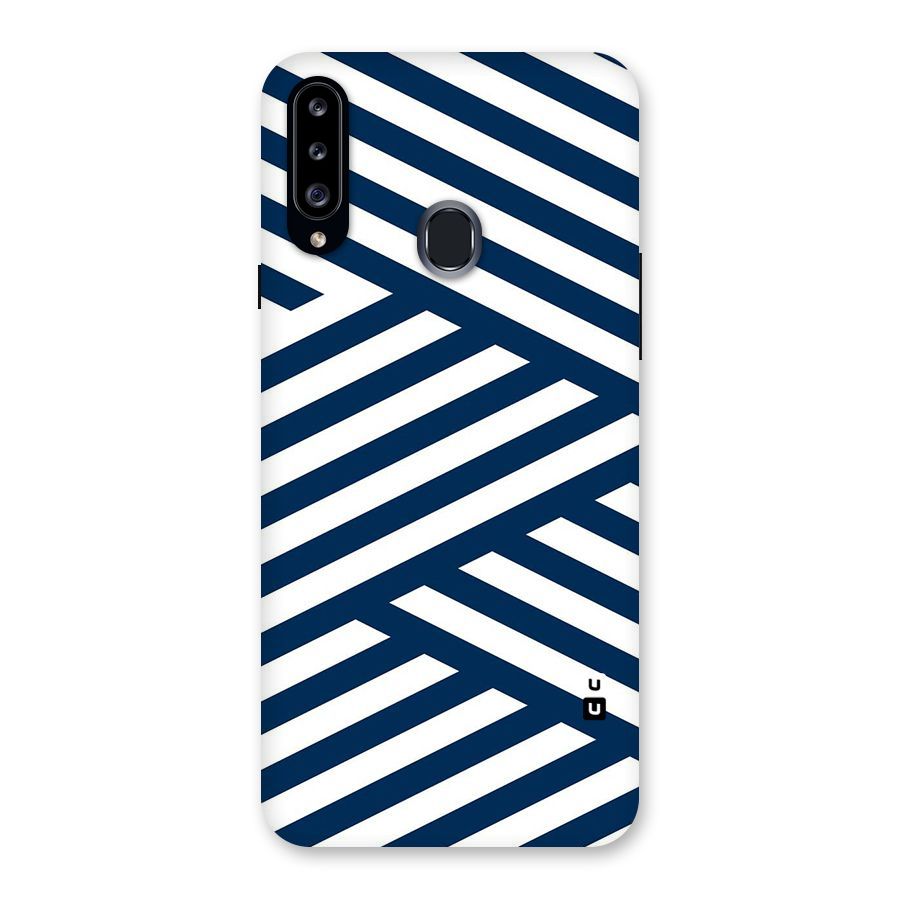 Zip Zap Pattern Back Case for Samsung Galaxy A20s