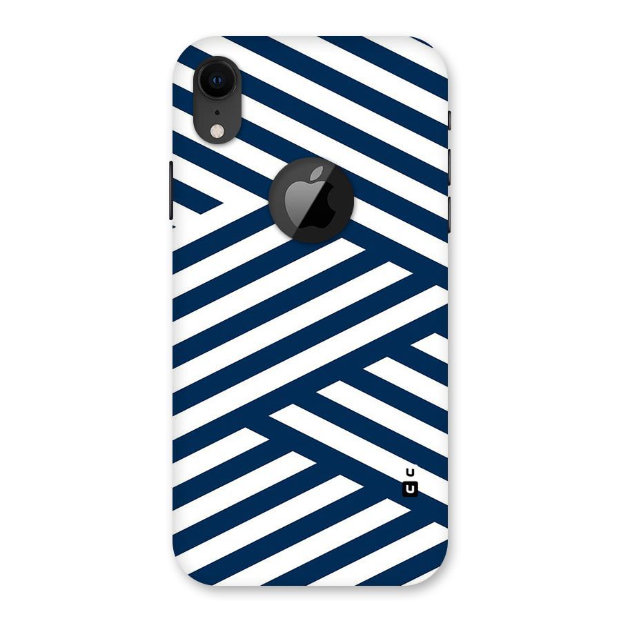 Zip Zap Pattern Back Case for iPhone XR Logo Cut