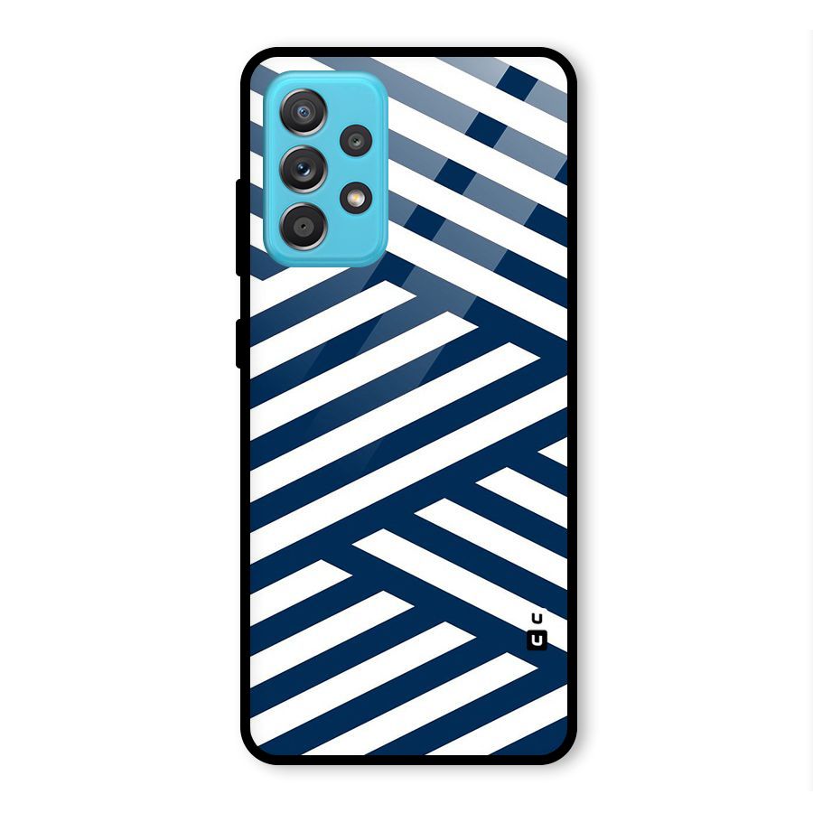 Zip Zap Pattern Glass Back Case for Galaxy A52s 5G
