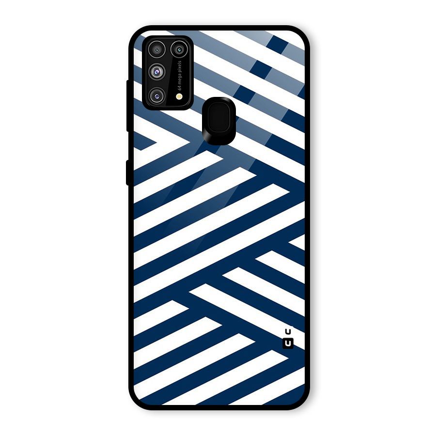Zip Zap Pattern Glass Back Case for Galaxy F41