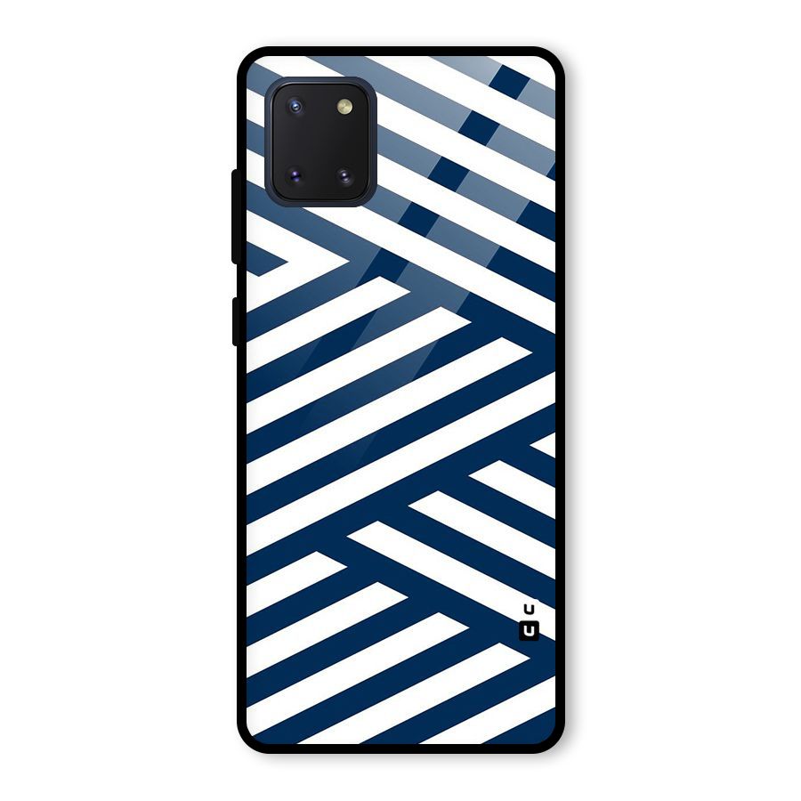 Zip Zap Pattern Glass Back Case for Galaxy Note 10 Lite