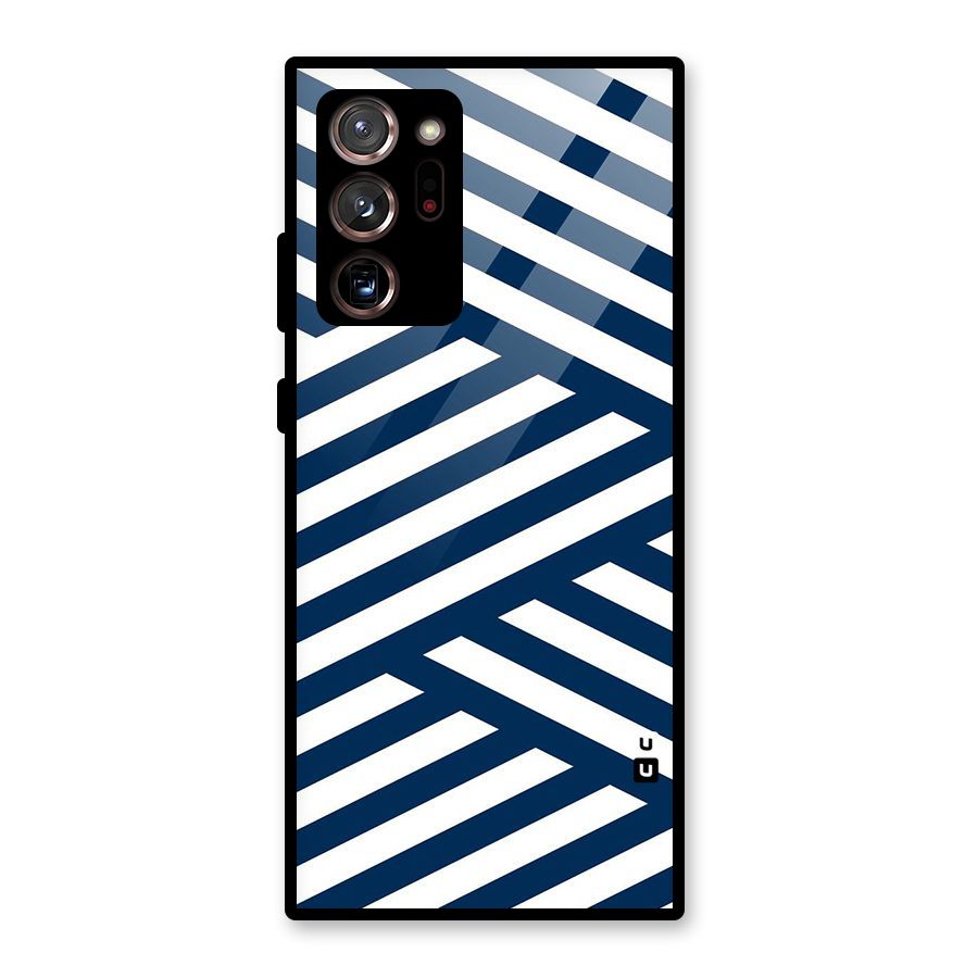 Zip Zap Pattern Glass Back Case for Galaxy Note 20 Ultra