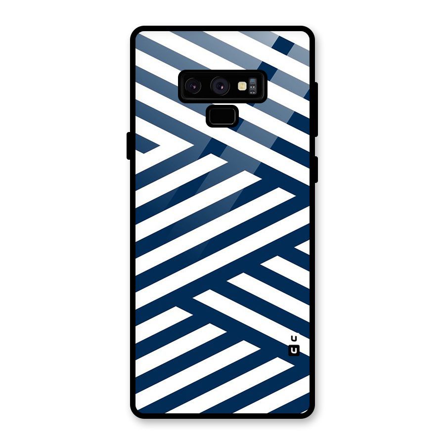 Zip Zap Pattern Glass Back Case for Galaxy Note 9