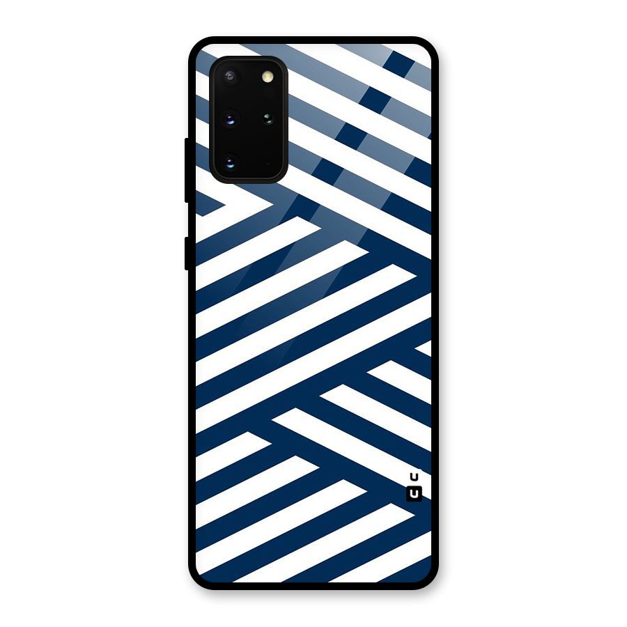Zip Zap Pattern Glass Back Case for Galaxy S20 Plus