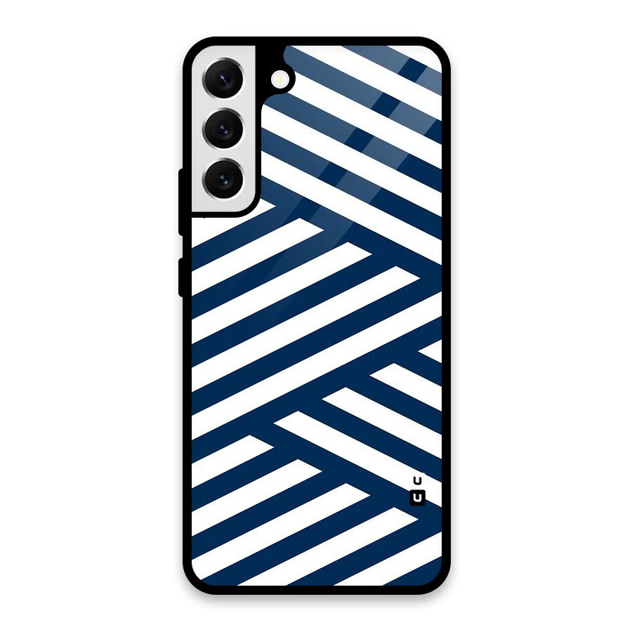 Zip Zap Pattern Glass Back Case for Galaxy S22 Plus 5G