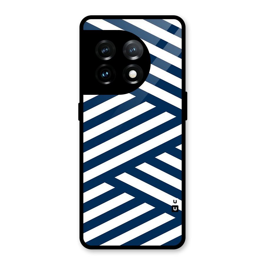 Zip Zap Pattern Glass Back Case for OnePlus 11