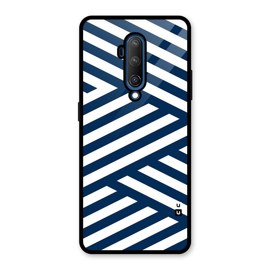 Zip Zap Pattern Glass Back Case for OnePlus 7T Pro