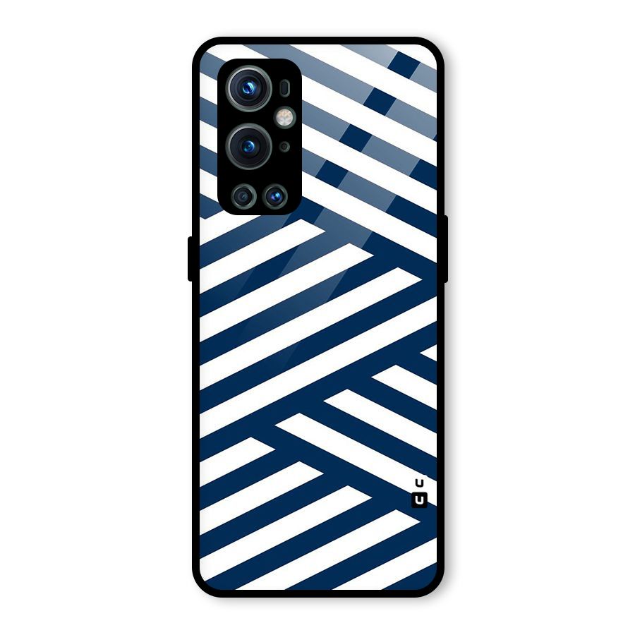 Zip Zap Pattern Glass Back Case for OnePlus 9 Pro