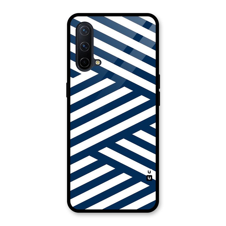 Zip Zap Pattern Glass Back Case for OnePlus Nord CE 5G