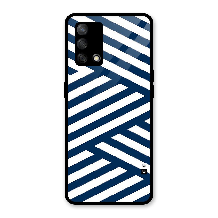 Zip Zap Pattern Glass Back Case for Oppo F19