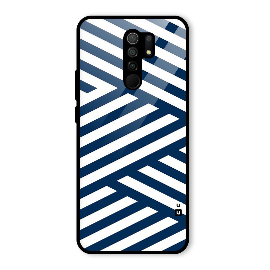 Zip Zap Pattern Glass Back Case for Poco M2