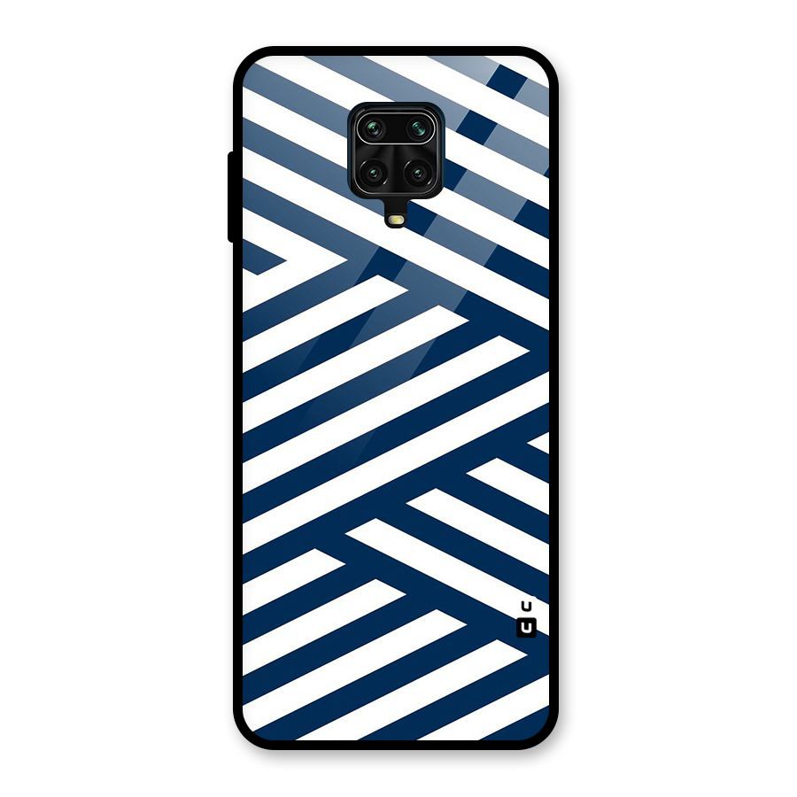Zip Zap Pattern Glass Back Case for Poco M2 Pro