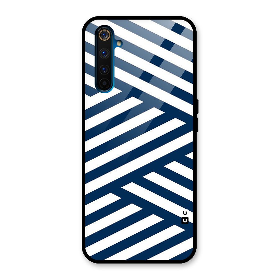 Zip Zap Pattern Glass Back Case for Realme 6 Pro