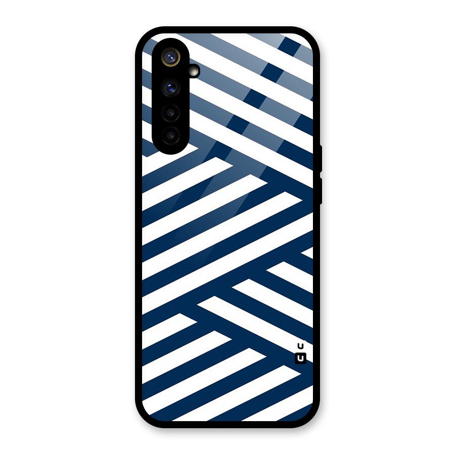 Zip Zap Pattern Glass Back Case for Realme 6i