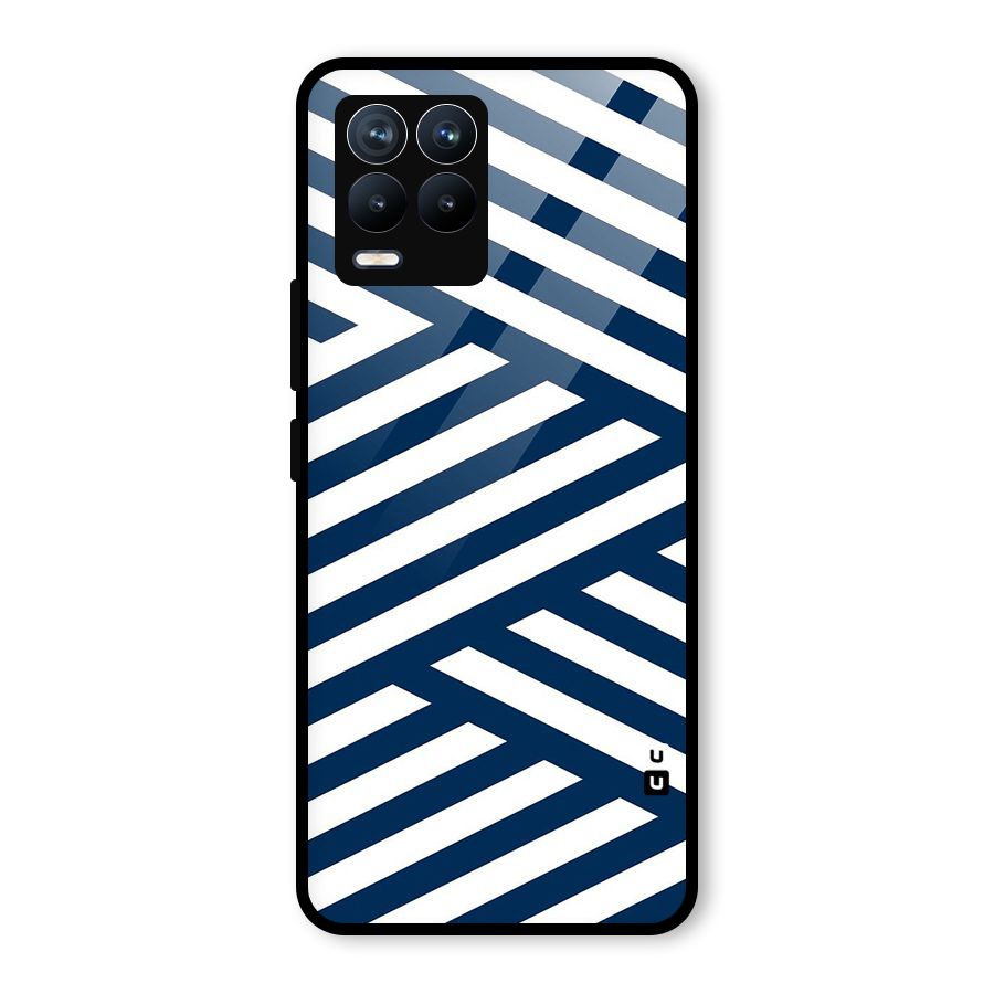 Zip Zap Pattern Glass Back Case for Realme 8 Pro