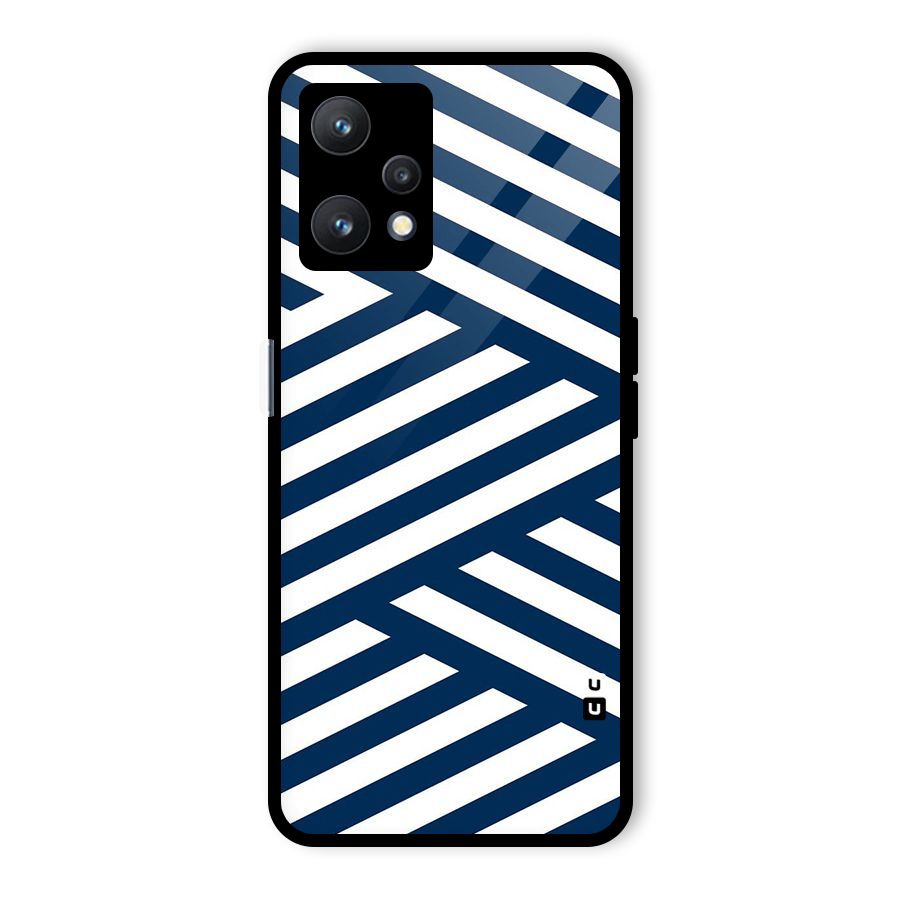 Zip Zap Pattern Glass Back Case for Realme 9 Pro 5G