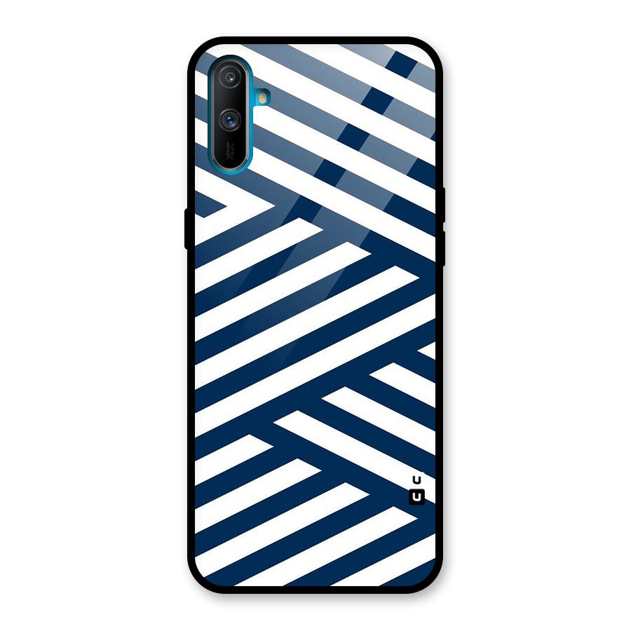 Zip Zap Pattern Glass Back Case for Realme C3