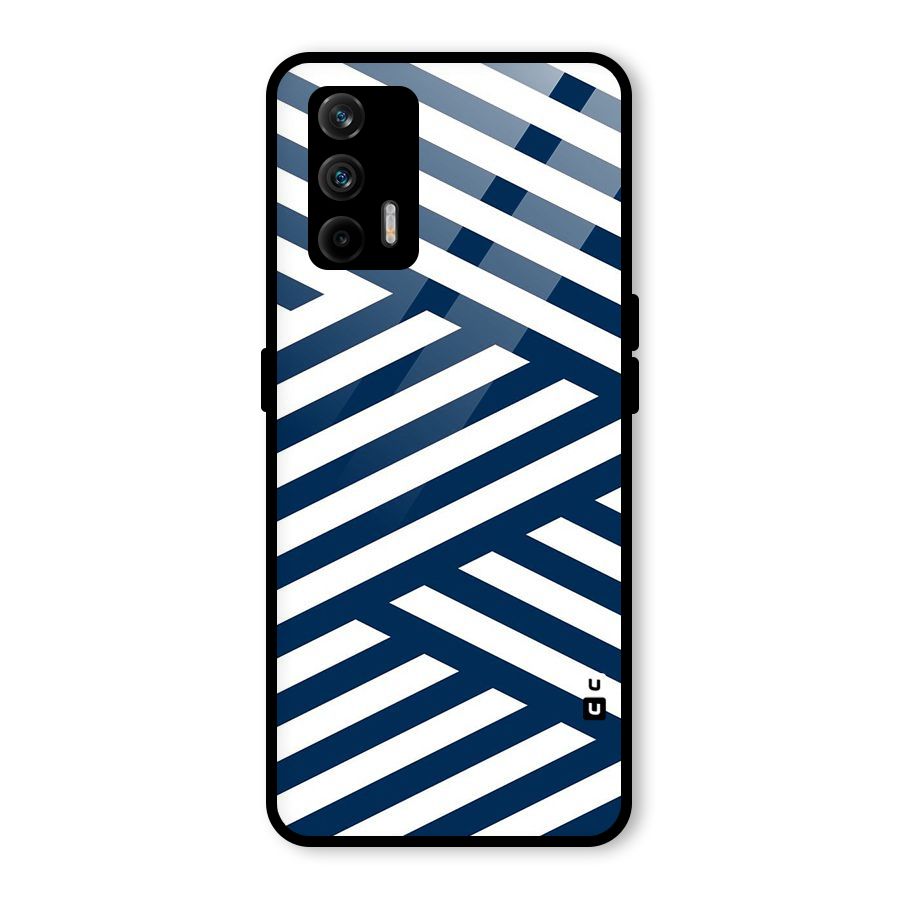 Zip Zap Pattern Glass Back Case for Realme GT 5G