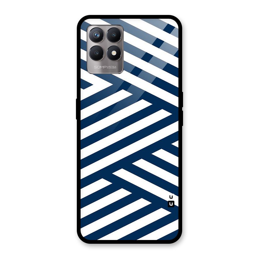 Zip Zap Pattern Glass Back Case for Realme Narzo 50
