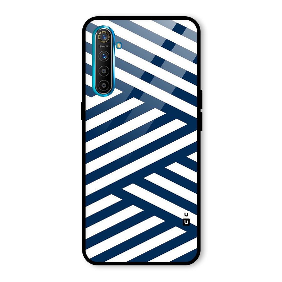Zip Zap Pattern Glass Back Case for Realme X2