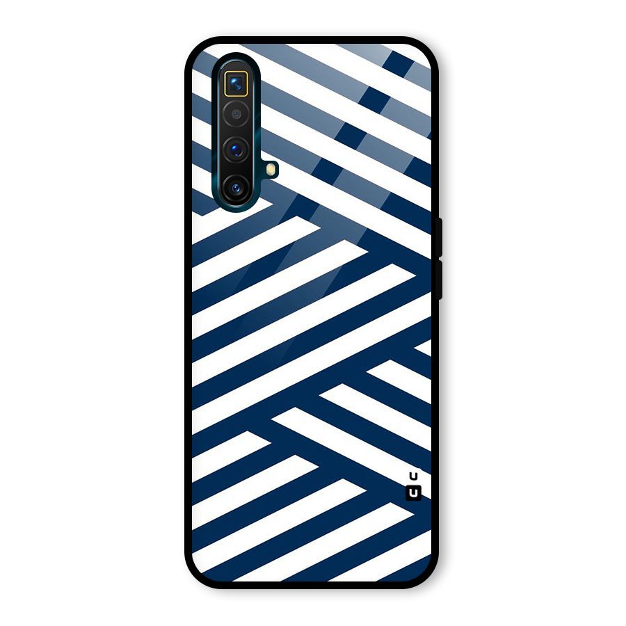 Zip Zap Pattern Glass Back Case for Realme X3 SuperZoom