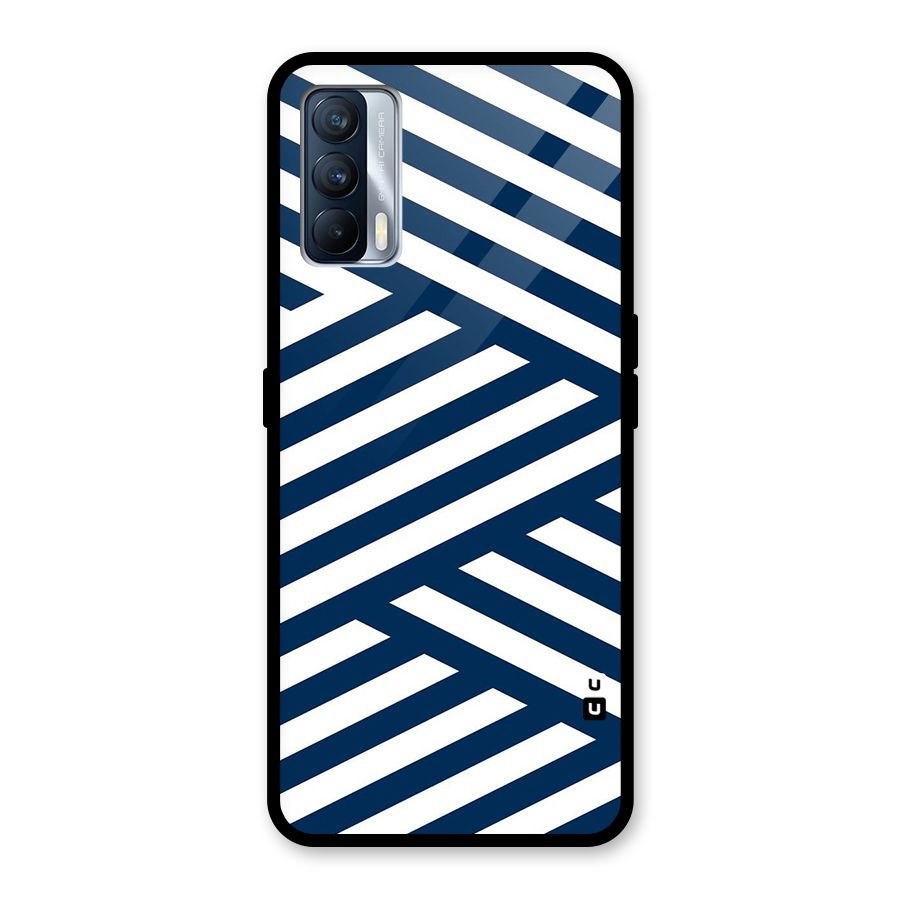 Zip Zap Pattern Glass Back Case for Realme X7