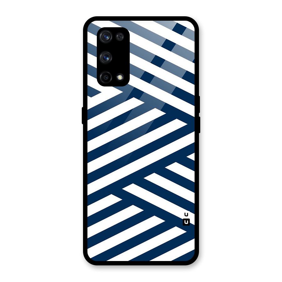 Zip Zap Pattern Glass Back Case for Realme X7 Pro