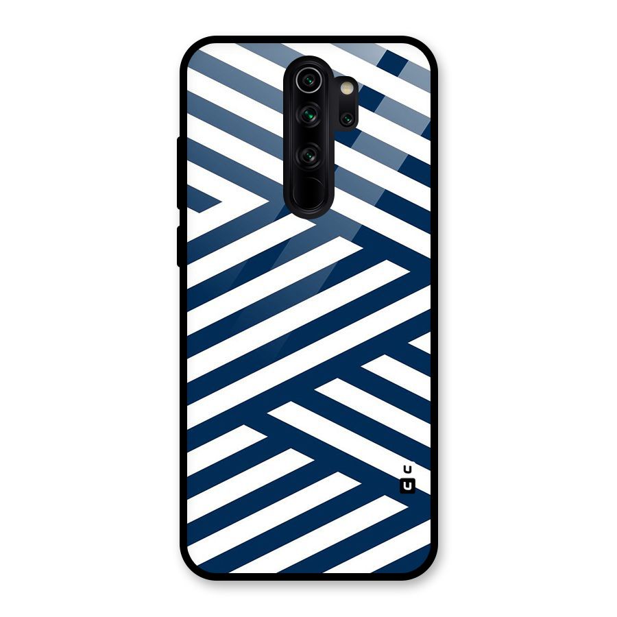 Zip Zap Pattern Glass Back Case for Redmi Note 8 Pro