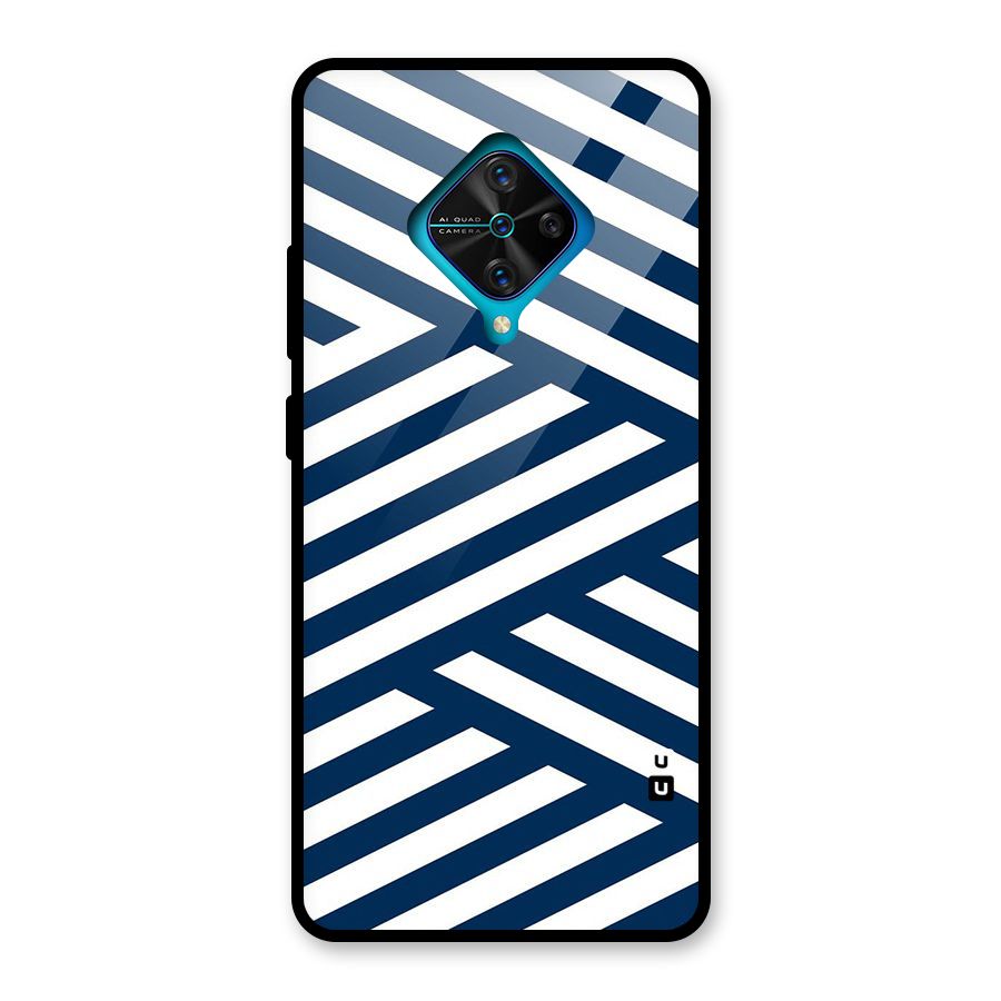 Zip Zap Pattern Glass Back Case for Vivo S1 Pro
