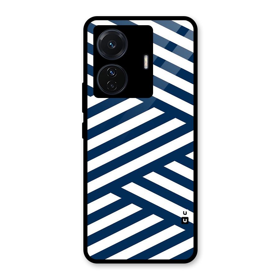 Zip Zap Pattern Glass Back Case for Vivo T1 Pro