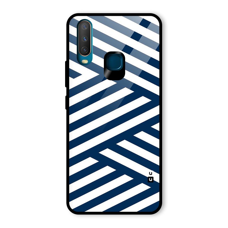Zip Zap Pattern Glass Back Case for Vivo U10