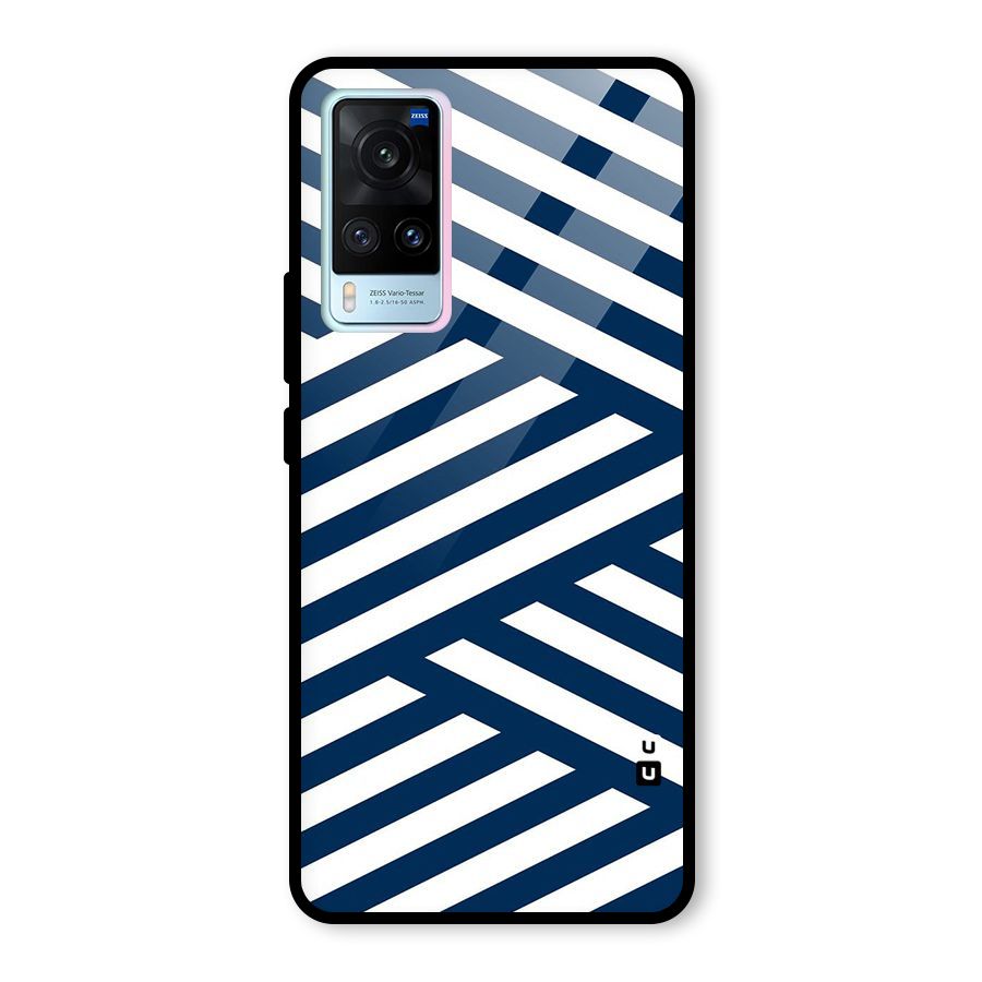 Zip Zap Pattern Glass Back Case for Vivo X60