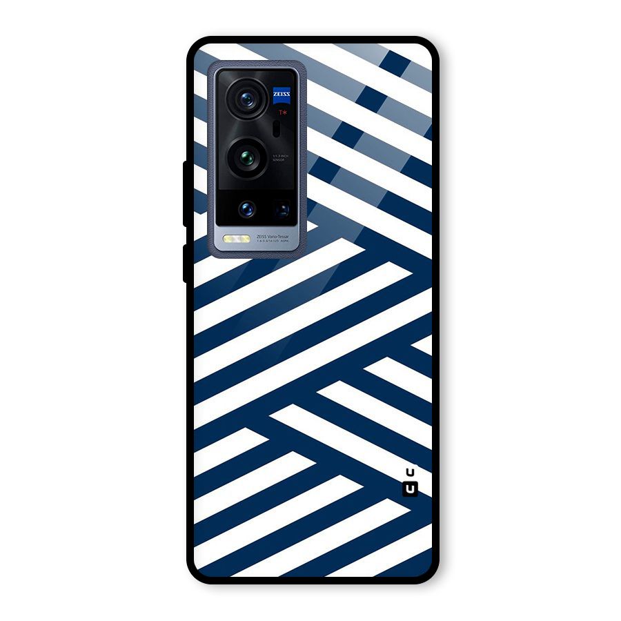 Zip Zap Pattern Glass Back Case for Vivo X60 Pro Plus