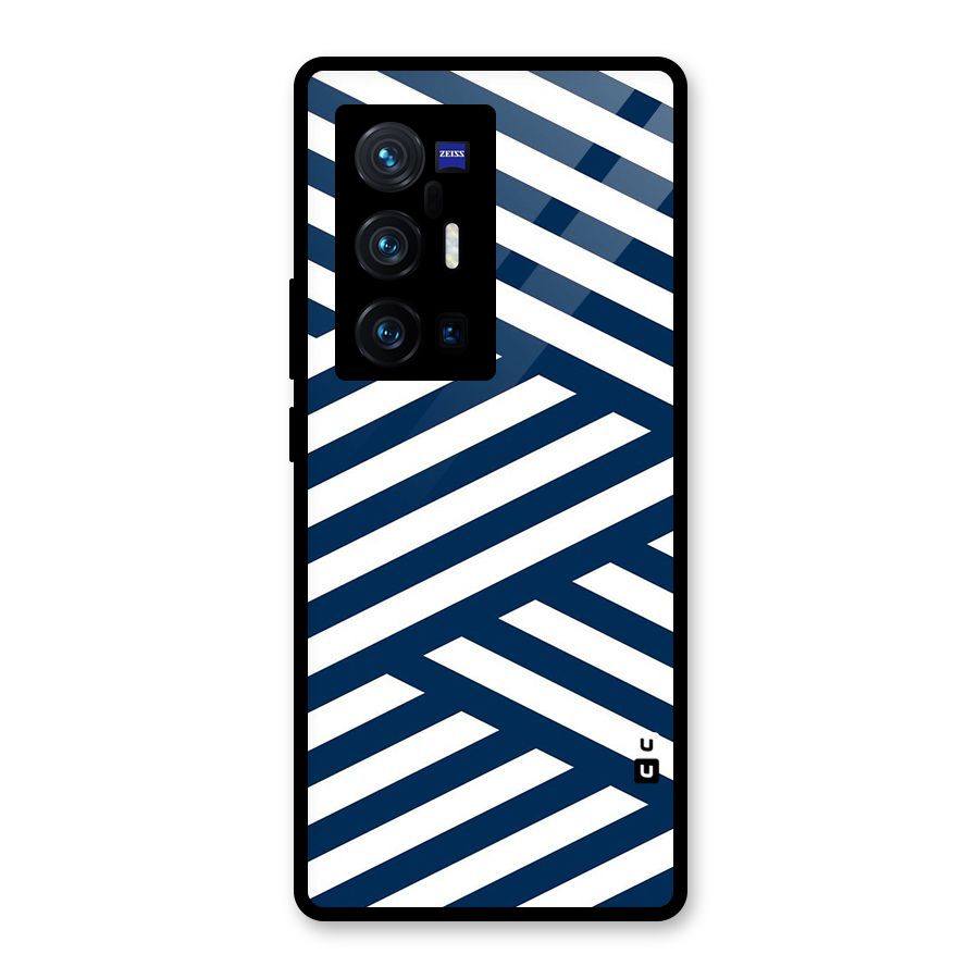 Zip Zap Pattern Glass Back Case for Vivo X70 Pro Plus