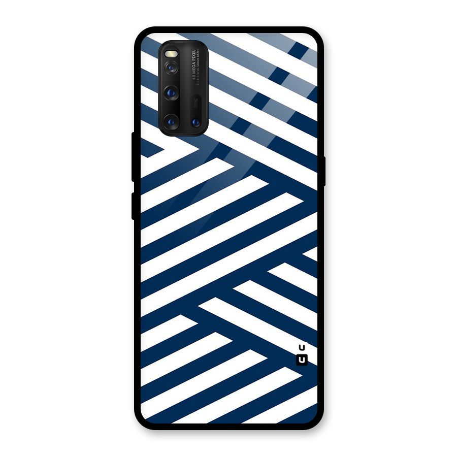 Zip Zap Pattern Glass Back Case for Vivo iQOO 3
