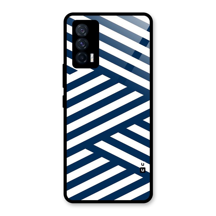 Zip Zap Pattern Glass Back Case for Vivo iQOO 7 5G