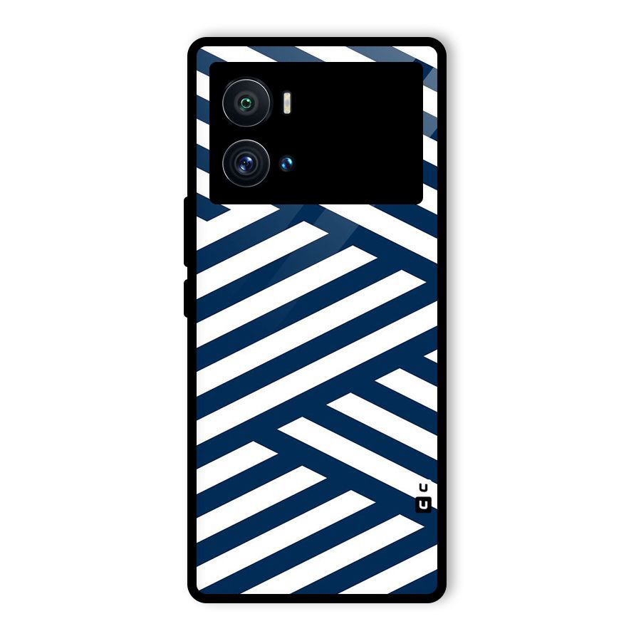 Zip Zap Pattern Glass Back Case for Vivo iQOO 9 Pro
