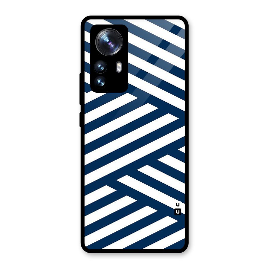 Zip Zap Pattern Glass Back Case for Xiaomi 12 Pro