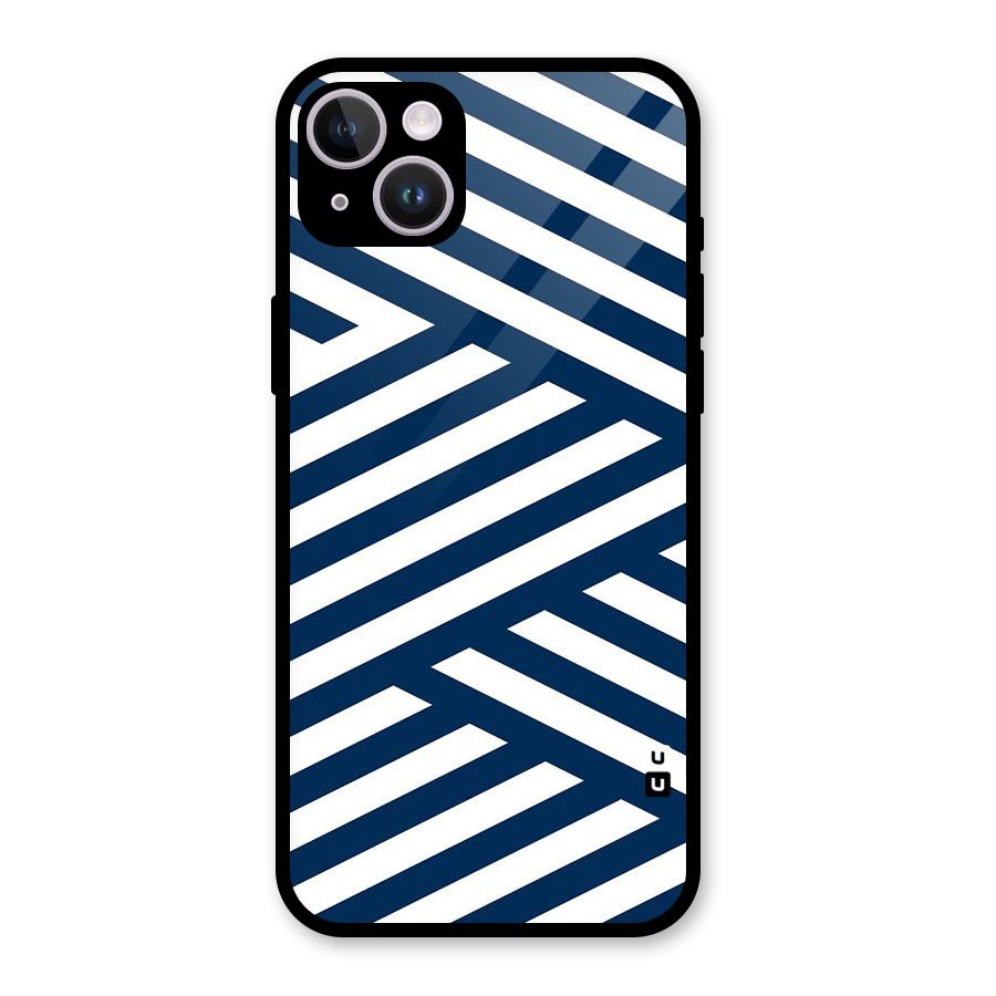 Zip Zap Pattern Glass Back Case for iPhone 14 Plus