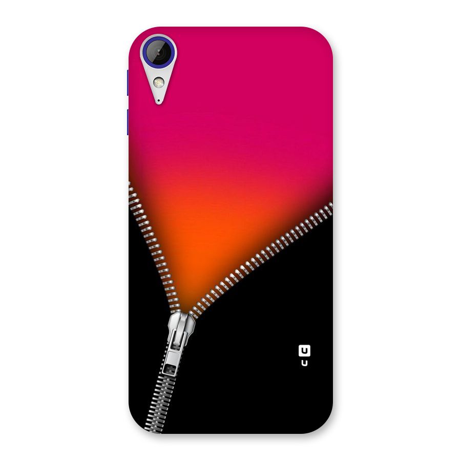 Zipper Print Back Case for Desire 830