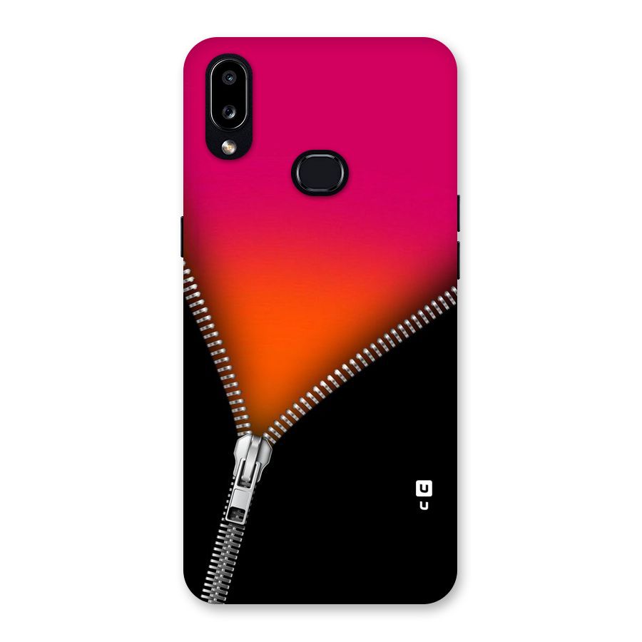 Zipper Print Back Case for Galaxy A10s