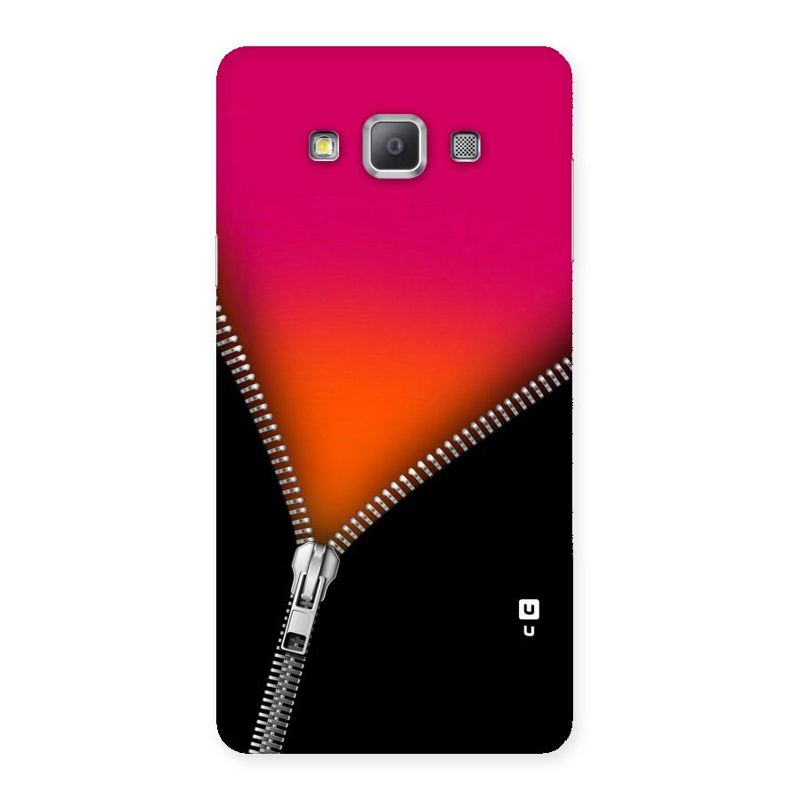 Zipper Print Back Case for Galaxy A7