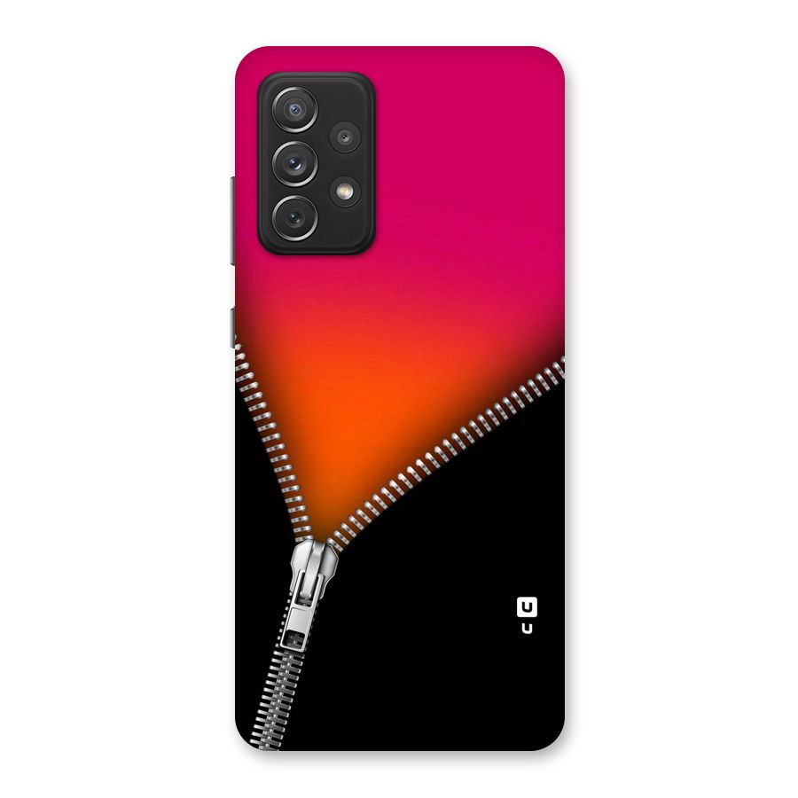 Zipper Print Back Case for Galaxy A72