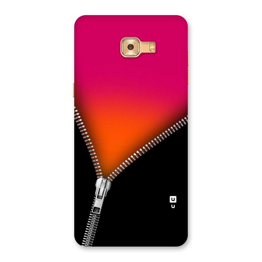 Zipper Print Back Case for Galaxy C9 Pro