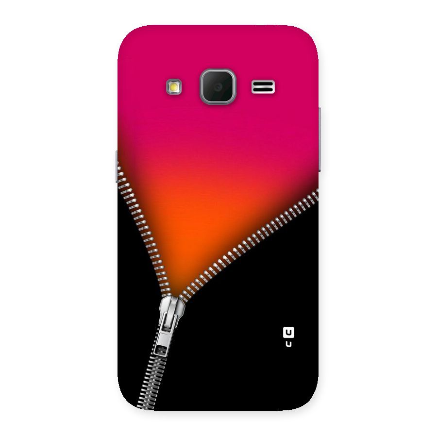 Zipper Print Back Case for Galaxy Core Prime